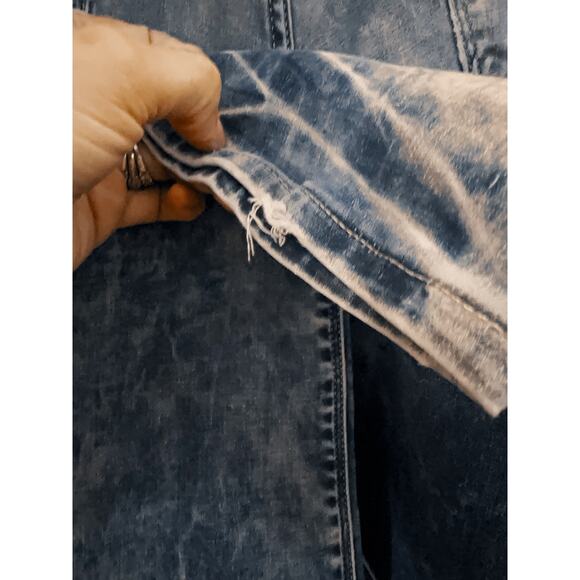 Express Rocco Denim Jeans Distressed Slim Pant - Picture 7 of 9